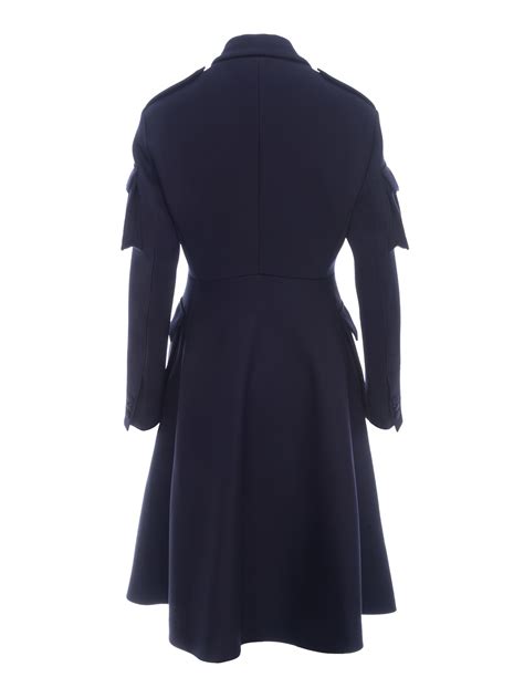 navy prada coat|Navy Single.